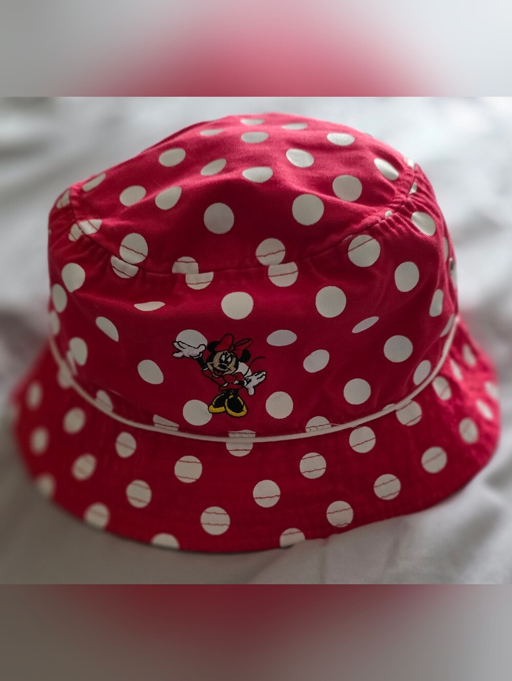 Walt Disney World Red Polka Dot Minnie Mouse Adult Bucket Hat